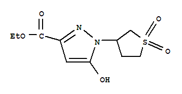 3-Ethoxycarbonyl-5-hydroxy-1-sulfolanylpyrazole
