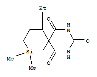 1-ethyl-4,4-dimethyl-8,10-diaza-4-silaspiro[5.5]undecane-7,9,11-trione