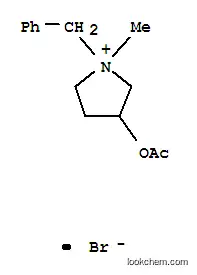 Molecular Structure of 52-61-9 (N-benzyl-3-pyrrolidylacetate methobromide)