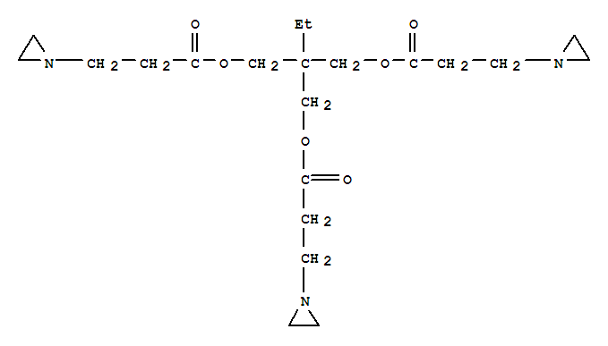 1-Aziridinepropanoicacid, 1,1'-[2-[[3-(1-aziridinyl)-1-oxopropoxy]methyl]-2-ethyl-1,3-propanediyl]ester