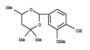 Phenol,2-methoxy-4-(4,4,6-trimethyl-1,3-dioxan-2-yl)-