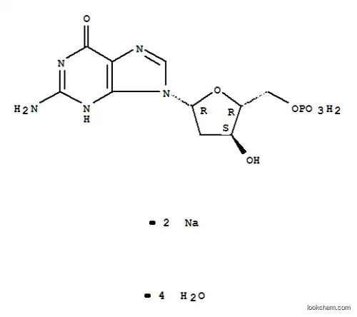 Molecular Structure of 52558-16-4 (2'-DEOXYGUANOSINE-5'-MONOPHOSPHATE DISODIUM SALT)