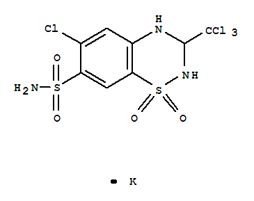 2H-1,2,4-Benzothiadiazine-7-sulfonamide,6-chloro-3,4-dihydro-3-(trichloromethyl)-, 1,1-dioxide, potassium salt (1:1)