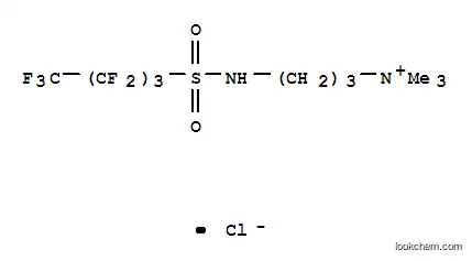 Molecular Structure of 53518-00-6 (trimethyl-3-[[(nonafluorobutyl)sulphonyl]amino]propylammonium chloride)