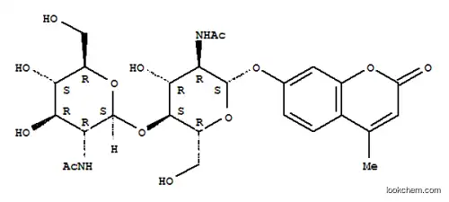 Molecular Structure of 53643-12-2 (4-METHYLUMBELLIFERYL BETA-D-N,N'-DIACETYL-CHITOBIOSIDE)