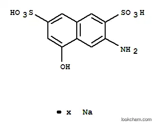 Molecular Structure of 53891-22-8 (3-amino-5-hydroxynaphthalene-2,7-disulphonic acid, sodium salt)