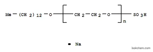 Molecular Structure of 54116-08-4 (Poly(oxy-1,2-ethanediyl), .alpha.-sulfo-.omega.-(tridecyloxy)-, sodium salt)