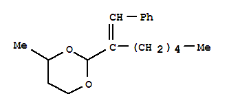 1,3-Dioxane,4-methyl-2-[1-(phenylmethylene)hexyl]- cas  5436-76-0