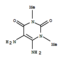 Molecular Structure of 5440-00-6 (2,4(1H,3H)-Pyrimidinedione,5,6-diamino-1,3-dimethyl-)