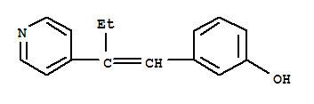 Phenol,3-[2-(4-pyridinyl)-1-buten-1-yl]- cas  5444-87-1