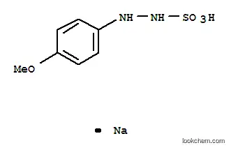 Molecular Structure of 5446-07-1 (2-(4-METHOXYPHENYL)HYDRAZINESULFONIC ACID SODIUM SALT MONOHYDRATE)