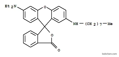 Molecular Structure of 54574-01-5 (6'-(diethylamino)-2'-(octylamino)spiro[isobenzofuran-1(3H),9'-[9H]xanthene]-3-one)