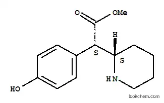 2-Piperidineaceticacid, a-(4-hydroxyphenyl)-, methylester, (R*,R*)- (9CI)