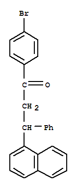 1-Propanone,1-(4-bromophenyl)-3-(1-naphthalenyl)-3-phenyl- cas  5472-05-9