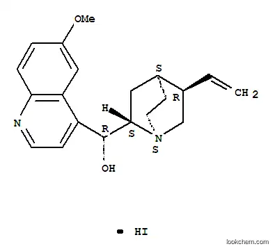 Molecular Structure of 549-50-8 ((8alpha,9R)-6'-methoxycinchonan-9-ol monohydroiodide)