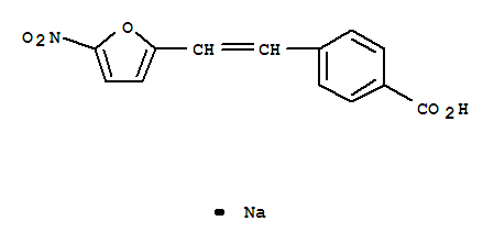 Benzoic acid,4-[2-(5-nitro-2-furanyl)ethenyl]-, sodium salt (1:1)