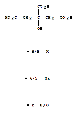 Citric acid, trisodium salt, compd. with potassium citrate and citric acid, (2:2:1)(55049-48-4)