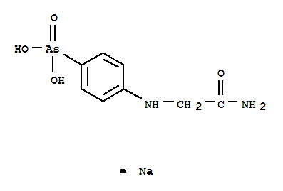 Arsonic acid,As-[4-[(2-amino-2-oxoethyl)amino]phenyl]-, sodium salt (1:1) cas  554-72-3