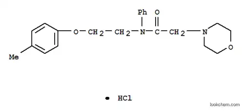 4-Morpholineacetamide, N-phenyl-N-(2-(p-tolyloxy)ethyl)-, hydrochloride