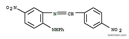 Molecular Structure of 55758-10-6 (4-Nitro-2-(p-nitrobenzylidenamino)diphenylamine)