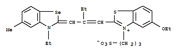 Benzothiazolium,5-ethoxy-2-[2-[(3-ethyl-5-methyl-2(3H)-benzoselenazolylidene)methyl]-1-butenyl]-3-(3-sulfopropyl)-,inner salt (9CI)