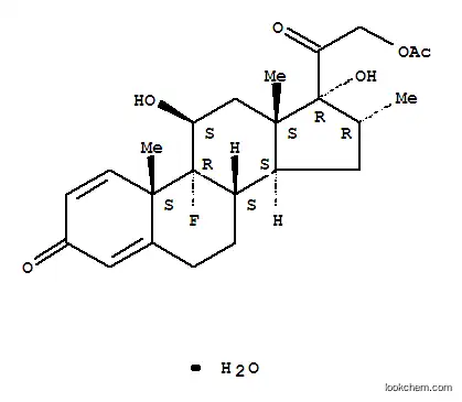Molecular Structure of 55812-90-3 (DEXAMETHASONE ACETATE, MONOHYDRATE)