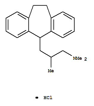 5H-Dibenzo[a,d]cycloheptene-5-propanamine,10,11-dihydro-N,N,b-trimethyl-, hydrochloride (1:1)