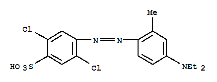 2,5-dichloro-4-[4-(diethylamino)-2-methylphenyl]diazenylbenzenesulfonicacid