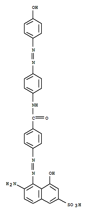 2-NAPHTHALENESULFONIC ACID 6-AMINO-4-HYDROXY-5-[[4-[[[4-[(4-HYDROXYPHENYL)AZO]PHENYL]AMINO]CARBONYL]PHENYL]AZO]-