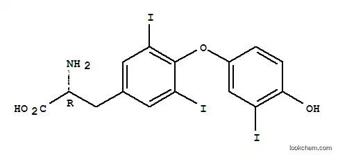 Molecular Structure of 5714-08-9 (3,3',5'-Triiodo-D-thyronine)