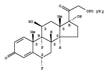 [2-[(6S,8S,9R,10S,11S,13S,14S,17R)-6,9-difluoro-11,17-dihydroxy-10,13-dimethyl-3-oxo-6,7,8,11,12,14,15,16-octahydrocyclopenta[a]phenanthren-17-yl]-2-oxoethyl] dihydrogenphosphate