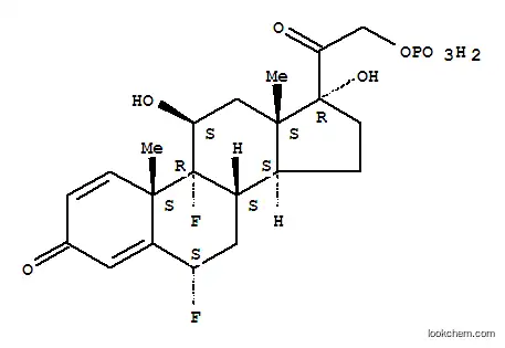 Molecular Structure of 57331-14-3 (6alpha,9-difluoro-11beta,17,21-trihydroxypregna-1,4-diene-3,20-dione 21-(dihydrogen phosphate))