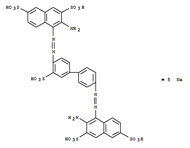 2,7-Naphthalenedisulfonicacid,4,4'-[(3-sulfo[1,1'-biphenyl]-4,4'-diyl)bis(2,1-diazenediyl)]bis[3-amino-,sodium salt (1:5)