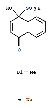 1-Naphthalenesulfonicacid, 1,4-dihydro-1-hydroxy-2(or 3)-methyl-4-oxo-, monosodium salt (9CI)