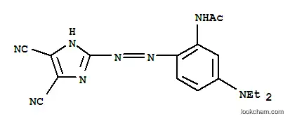 Molecular Structure of 57564-13-3 (N-[2-[(4,5-dicyano-1H-imidazol-2-yl)azo]-5-(diethylamino)phenyl]acetamide)