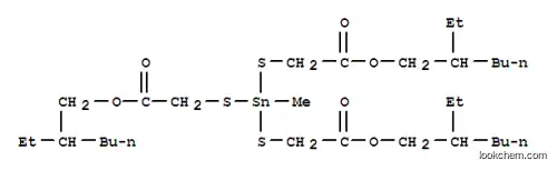 Molecular Structure of 57583-34-3 (2-Ethylhexyl 10-ethyl-4-[[2-[(2-ethylhexyl)oxy]-2-oxoethyl]thio]-4-methyl-7-oxo-8-oxa-3,5-dithia-4-stannatetradecanoate)