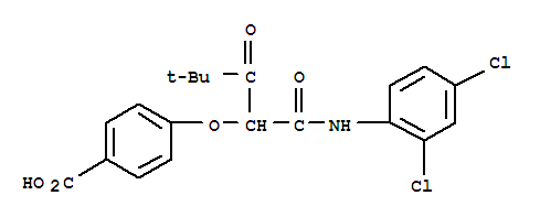Benzoic acid,4-[1-[[(2,4-dichlorophenyl)amino]carbonyl]-3,3-dimethyl-2-oxobutoxy]-