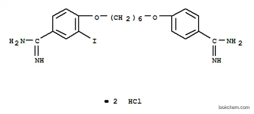 Molecular Structure of 583-25-5 (4-[6-(4-carbamimidoylphenoxy)hexoxy]-3-iodo-benzenecarboximidamide)