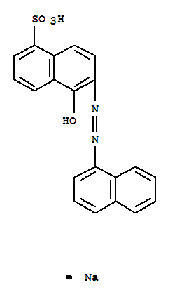 1-Naphthalenesulfonicacid, 5-hydroxy-6-[2-(1-naphthalenyl)diazenyl]-, sodium salt (1:1) cas  5858-53-7