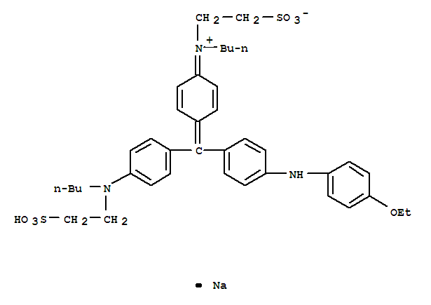 1-Butanaminium, N-(4-((4-(butyl(2-sulfoethyl)amino)phenyl)(4-((4-ethoxyphenyl)amino)phenyl)methylene)-2,5-cyclohexadien-1-ylidene)-N-(2-sulfoethyl)-, inner salt, sodium salt (1:1)