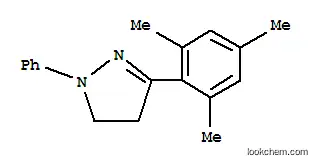 Molecular Structure of 60078-97-9 (4,5-dihydro-1-phenyl-3-(2,4,6-trimethylphenyl)-1H-pyrazole)