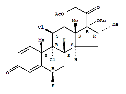 Pregna-1,4-diene-3,20-dione,17,21-bis(acetyloxy)-9,11-dichloro-6-fluoro-16-methyl-, (6b,11b,16a)- (9CI)