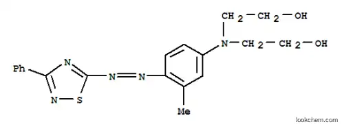 Molecular Structure of 61049-89-6 (2,2'-[[3-methyl-4-[(3-phenyl-1,2,4-thiadiazol-5-yl)azo]phenyl]imino]bisethanol)