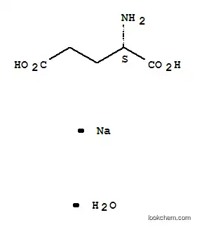 Molecular Structure of 6106-04-3 (L(+)-Monosodium glutamate monohydrate)