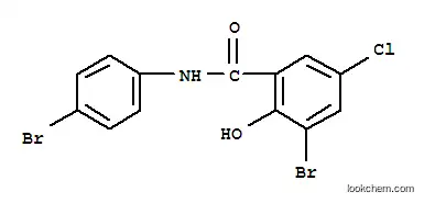 Molecular Structure of 6137-45-7 (3-bromo-N-(4-bromophenyl)-5-chlorosalicylamide)