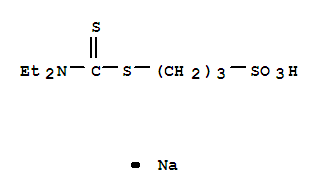 1-Propanesulfonic acid,3-[[(diethylamino)thioxomethyl]thio]-, sodium salt (1:1)
