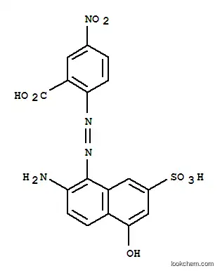 Molecular Structure of 61827-73-4 (2-[(2-amino-5-hydroxy-7-sulpho-1-naphthyl)azo]-5-nitrobenzoic acid)
