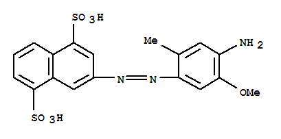1,5-NAPHTHALENEDISULFONIC ACID 3-[(4-AMINO-5-METHOXY-2-METHYLPHENYL)AZO]-CAS