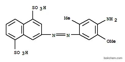 Molecular Structure of 61827-75-6 (3-[(4-amino-5-methoxy-o-tolyl)azo]naphthalene-1,5-disulphonic acid)