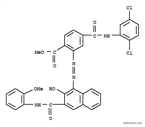 Benzoic acid,4-[[(2,5-dichlorophenyl)amino]carbonyl]-2-[2-[2-hydroxy-3-[[(2-methoxyphenyl)amino]carbonyl]-1-naphthalenyl]diazenyl]-,methyl ester